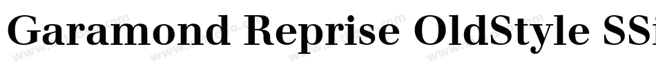 Garamond Reprise OldStyle SSi Bold字体转换